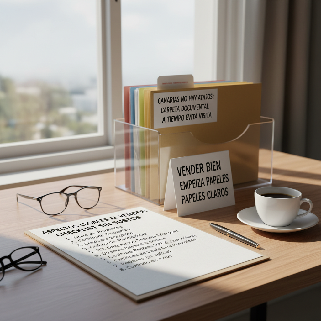 Aspectos legales al vender en Canarias: checklist sin sustos