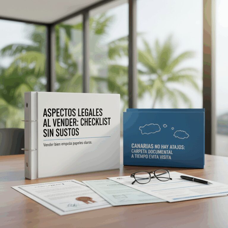 Aspectos legales al vender en Canarias: checklist sin sustos