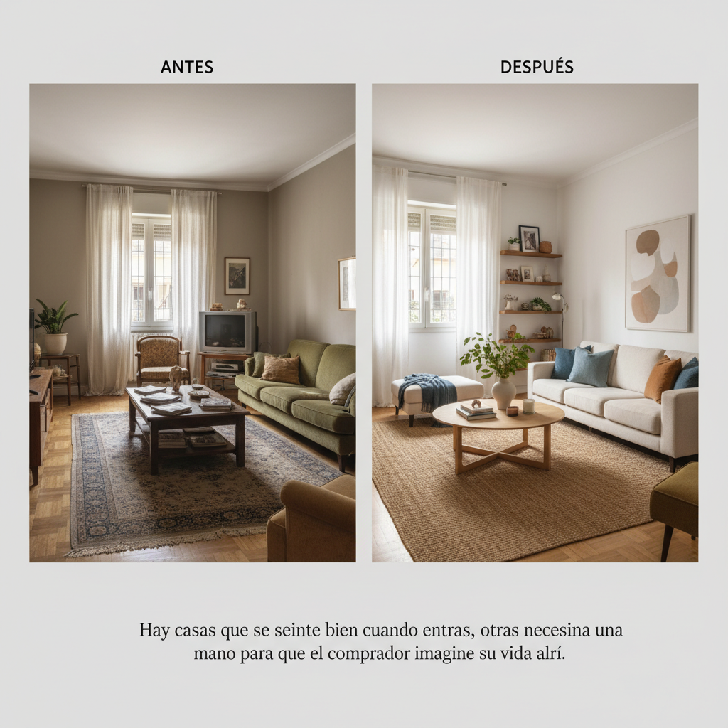 Home staging que sumó 18.000€: antes y después real